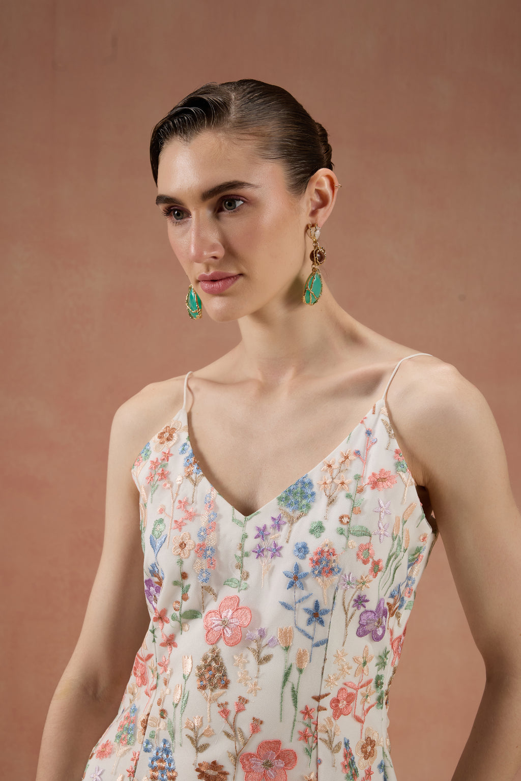 Abstract Teardrop Drop Earrings