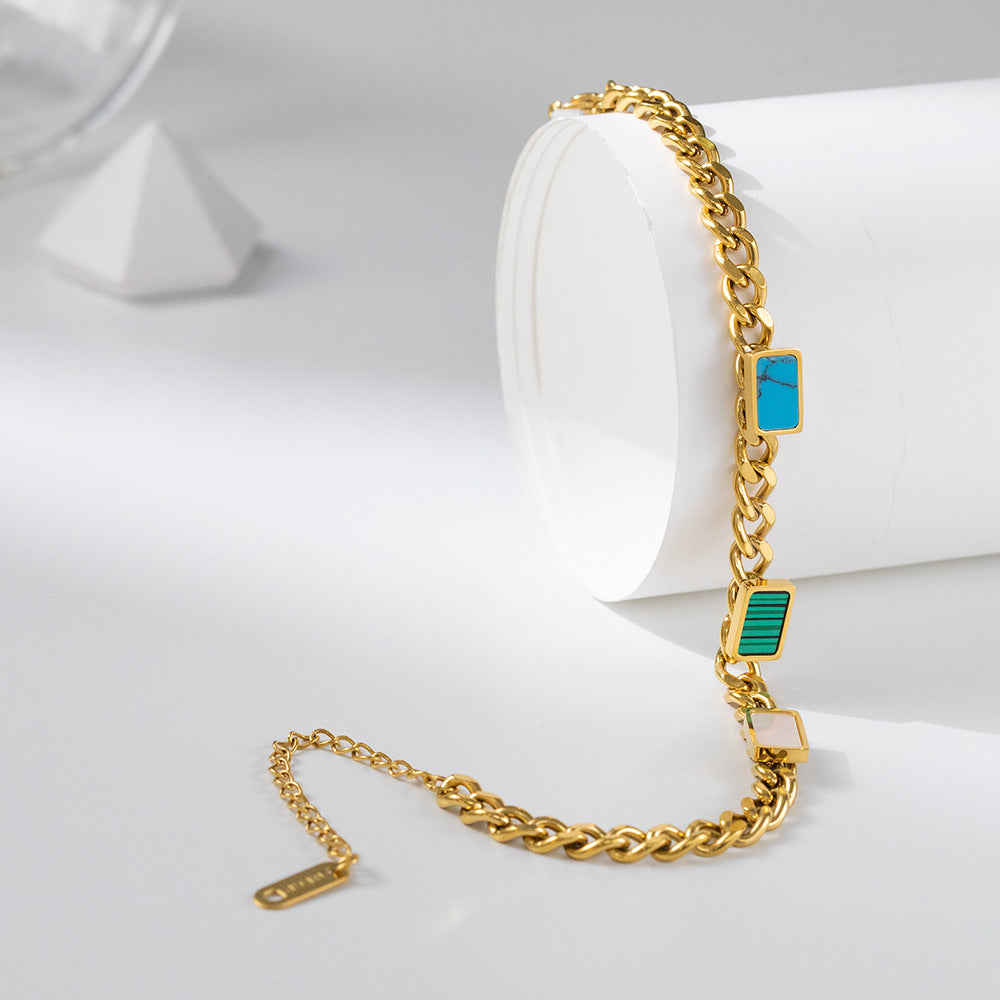 Serenity Gemstone Link Bracelet