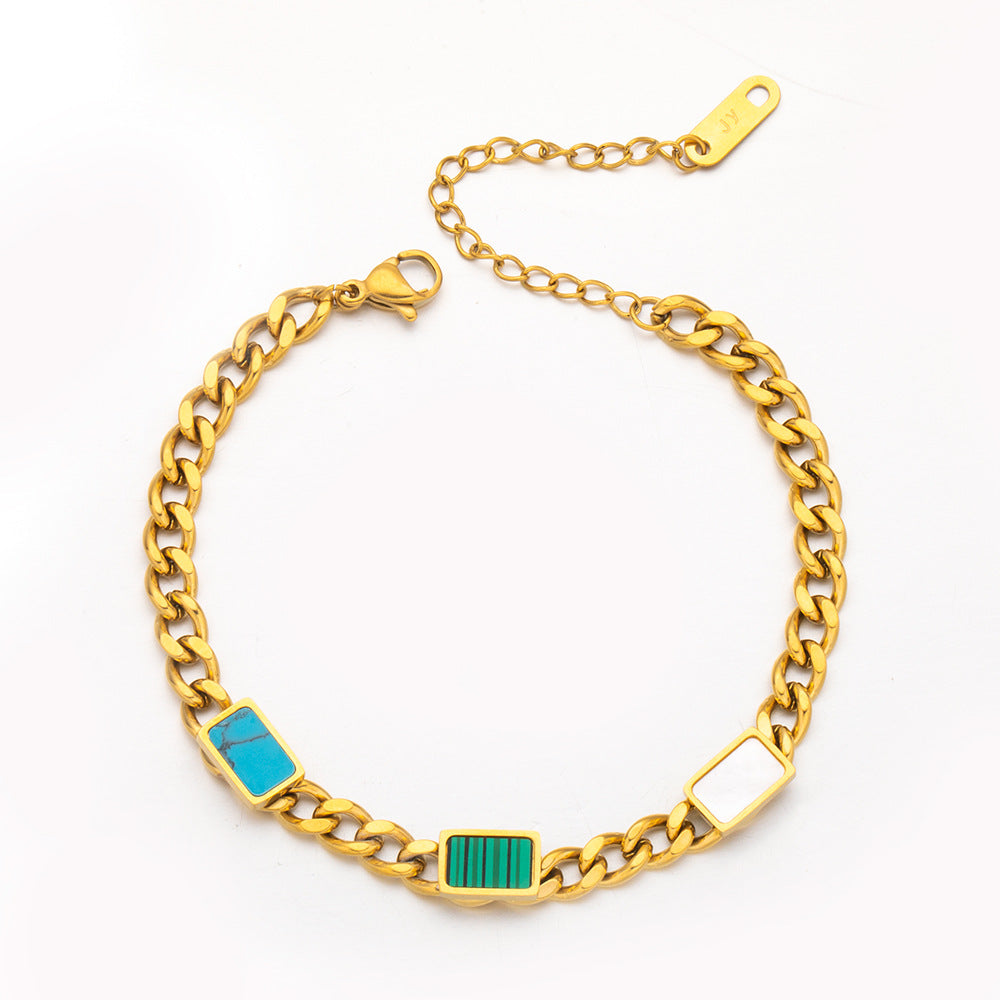 Serenity Gemstone Link Bracelet