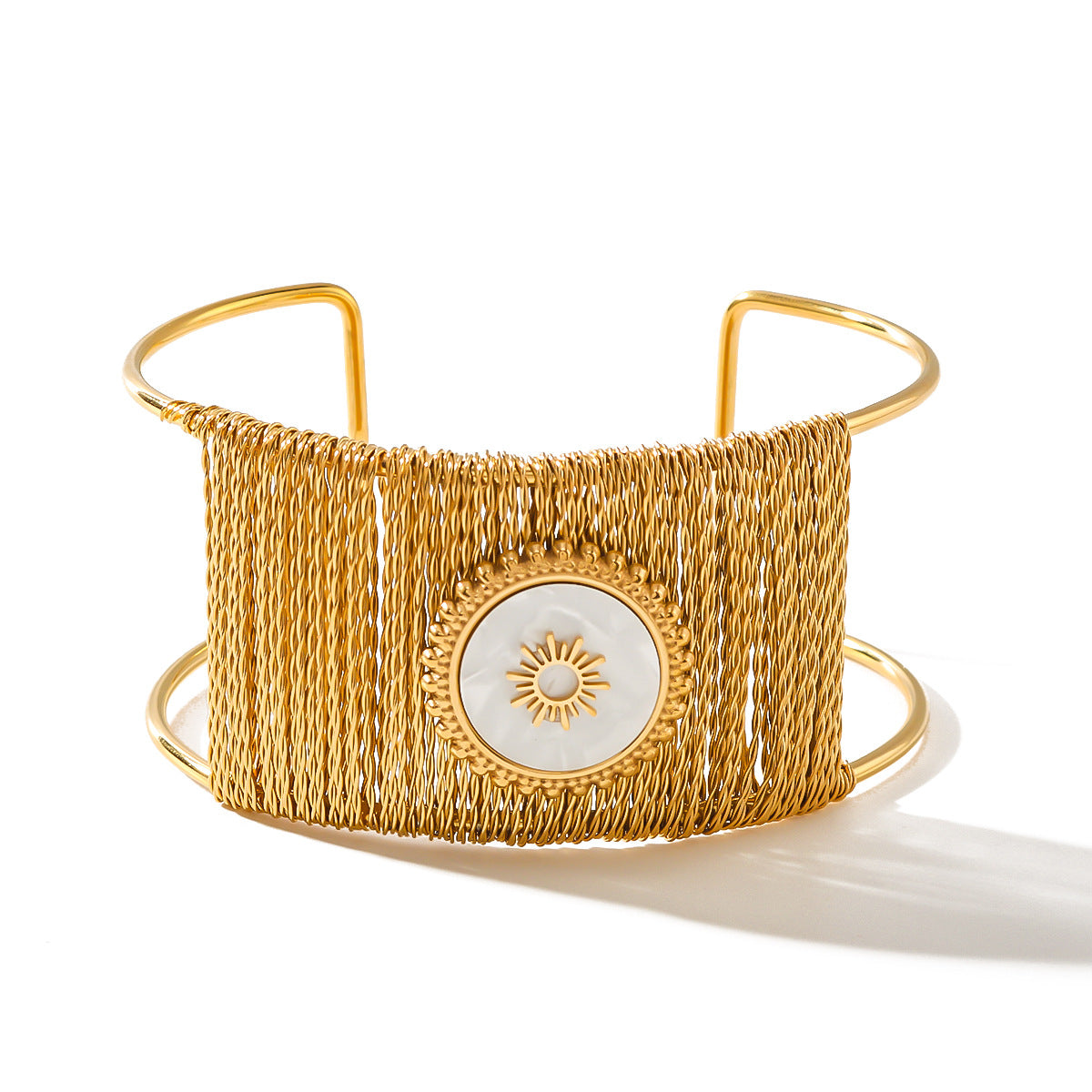Radiant Sunburst Cuff Bracelet