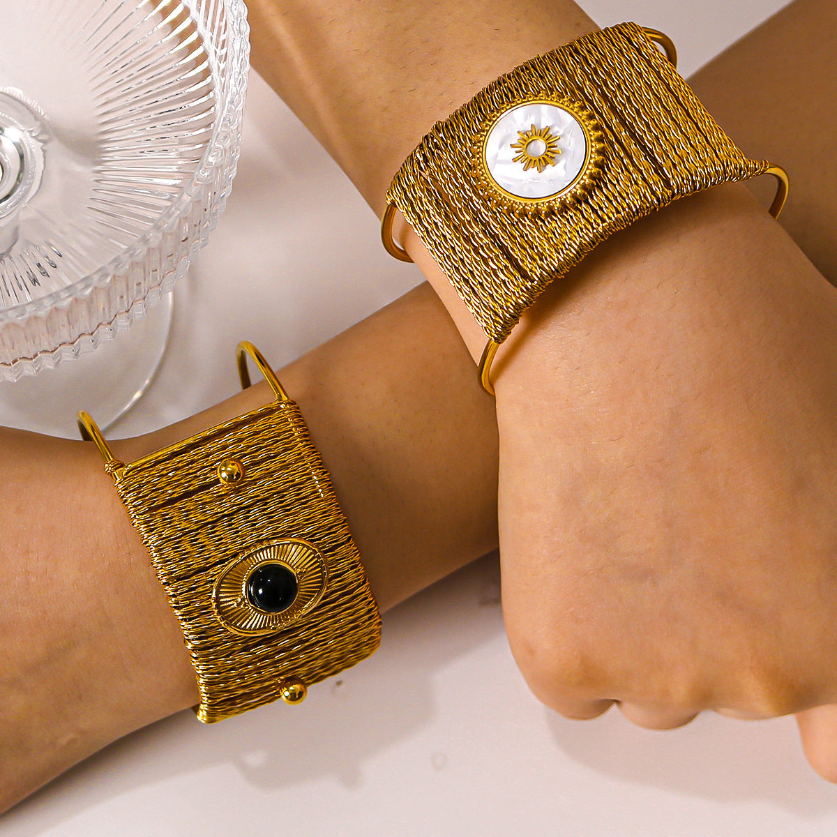 Radiant Sunburst Cuff Bracelet