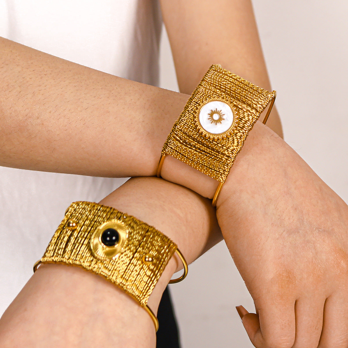 Radiant Sunburst Cuff Bracelet