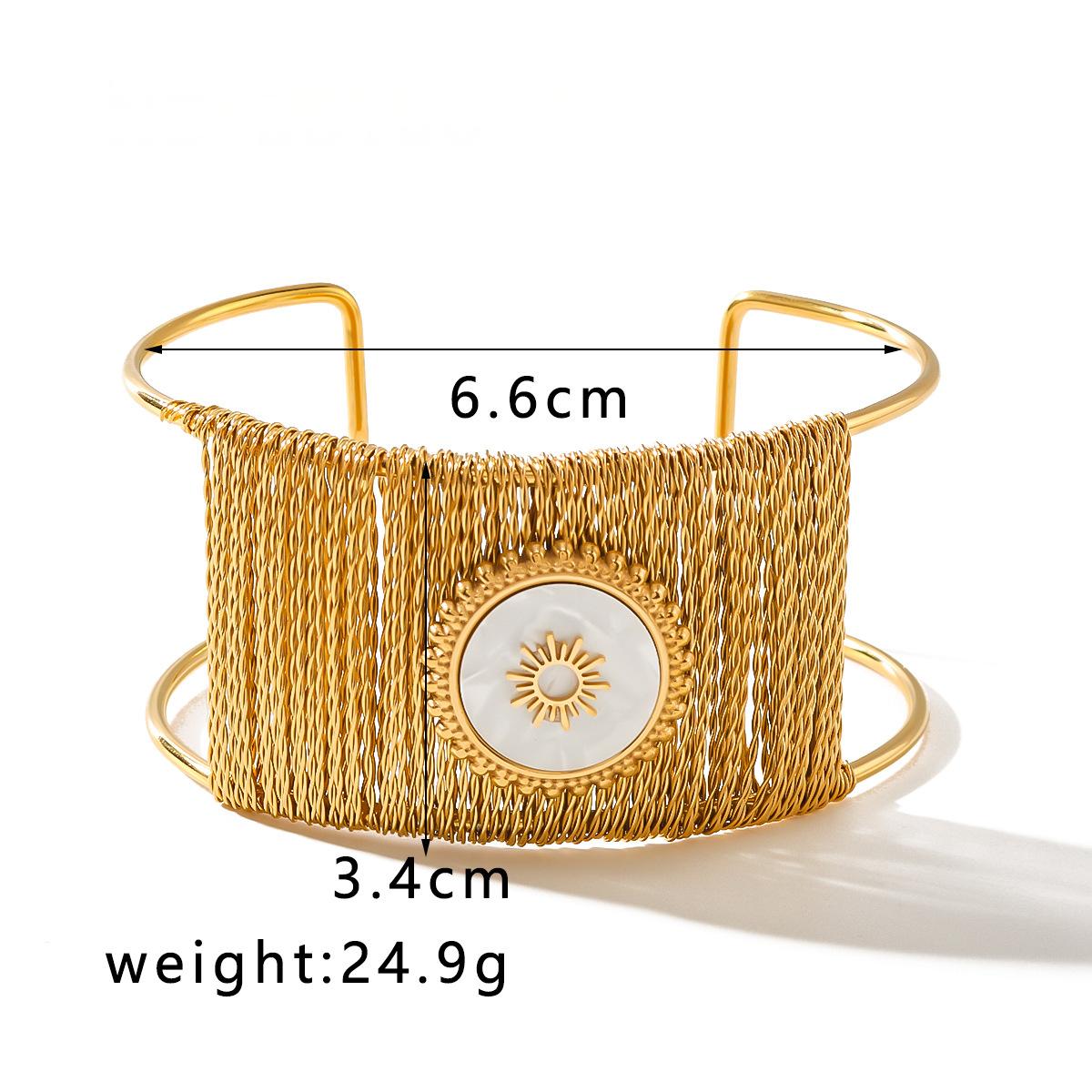 Radiant Sunburst Cuff Bracelet