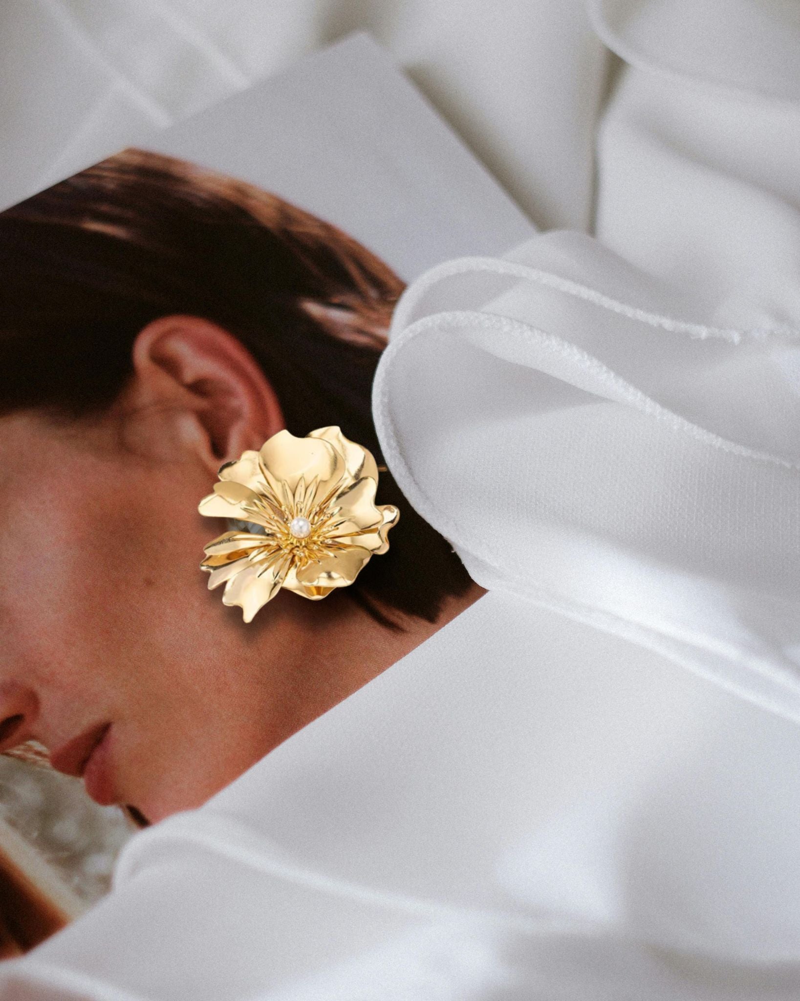 Golden Bloom Stud Earrings