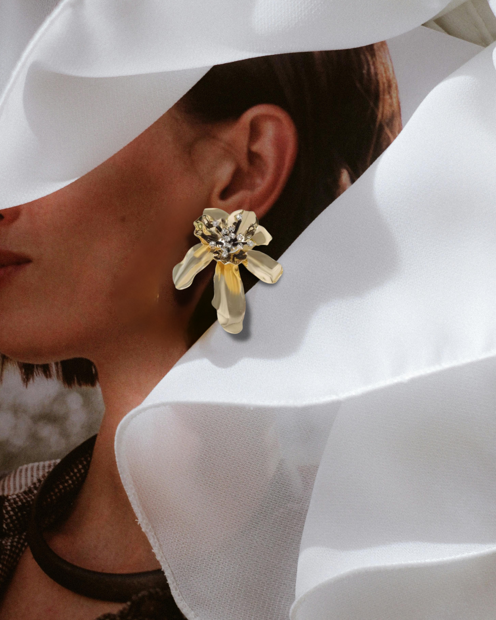 Lustrous Petal Bloom Earrings