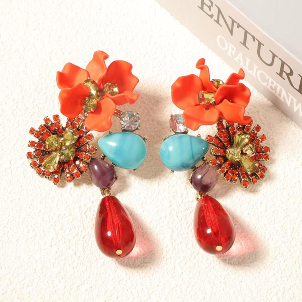 Exquisite Botanical Statement Earrings
