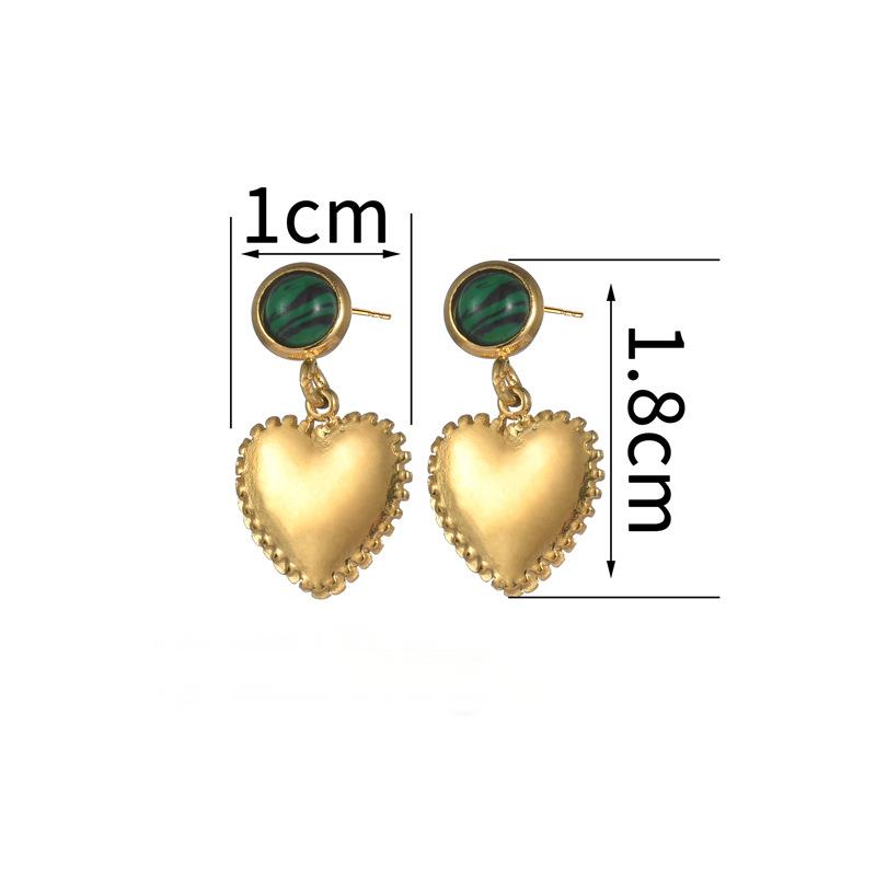 Verdant Heart Drop Earrings